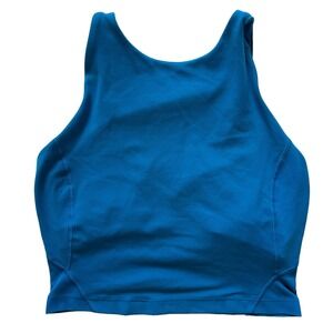 LULULEMON Align High-neck Tank Top Cropped Nulu Blue Size 4